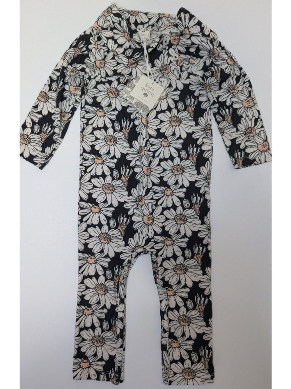 Kate Quinn Floral Long Sleeve Baby Romper Jumpsuit 18-24 Months PNW Daisy